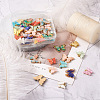 Craftdady 44Pcs 11 Colors Alloy Pendants RESI-CD0001-03-4