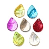 Spray Painted Natural Akoya Shell Pendants BSHE-G034-12-1