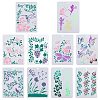 Gorgecraft 10Pcs 10 Styles PP Plastic Hollow Out Drawing Painting Stencils Templates DIY-GF0007-35-1