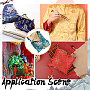 Chinese-style Flower Pattern Polyester Fabric for Clothing & Home Decor DIY-WH0622-735B-5