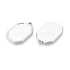 304 Stainless Steel Pendant Cabochon Settings STAS-N108-75P-2