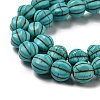 Dyed Synthetic Turquoise Beads Strands G-G075-D02-01-4