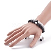 2Pcs 2 Style Round Natural Howlite & Glass Braided Bead Bracelets Set BJEW-TA00073-3