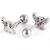 201 Stainless Steel Barbell Cartilage Earrings EJEW-R147-20-3