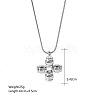 Religion 304 Stainless Steel Hollow Pendant Necklaces WGE4485-01-1