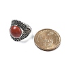 Natural Red Jasper Adjustable Rings RJEW-I108-03AS-06-5