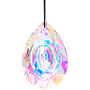 1Pc Glass Pendant Decorations AJEW-BBC0002-29-1