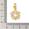 Rack Plating Brass Pave Clear Cubic Zirconia European Dangle Charms KK-H485-23G-3