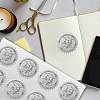 12 Sheets PET Adhesive Wax Seal Stickers DIY-WH0524-003-6