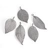 Electroplated Natural Leaf Big Pendants IFIN-Q119-03B-1