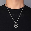 Zinc Alloy Pendant Necklaces NJEW-M211-14C-PB-3