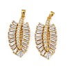Rack Plating Brass Clear Cubic Zirconia Pendants KK-L236-04A-G-1