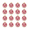 Golden Plated Alloy Enamel Charms ENAM-S118-08Y-2