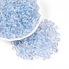 Baking Paint Transparent Glass Beads DGLA-T004-08D-3