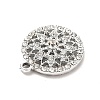 Alloy Rhinestone Pendants ALRI-C007-19P-4