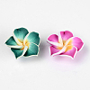 Handmade Polymer Clay 3D Flower Plumeria Beads CLAY-Q192-20mm-M-2