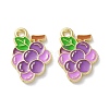 Fruit Alloy Enamel Charms PALLOY-S058-01LG-25-1