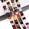Natural & Synthetic Mixed Stone Beads Strands G-Q608-22-1