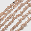 Natural Sunstone Chip Bead Strands X-G-M205-15-1