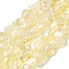 Natural Lemon Quartz(Heated) Beads Strands G-P497-01E-52-2