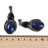 Dyed Natural Lapis Lazuli & Obsidian Pendants G-I370-08AS-07-3