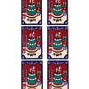 200Pcs Christmas Theme Paper Self-Adhesive Stickers DIY-M070-02M-2