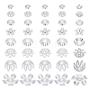 240Pcs 8 styles Stainless Steel Fancy Bead Caps STAS-PH0006-65-1