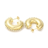 Rack Plating Brass Donut Stud Earrings EJEW-D073-06G-2