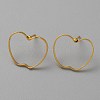 Golden Brass Hollow Geometric Stud Earrings EJEW-WH0012-127G-1