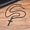 Men's Stainless Steel Cross Pendant Box Chain Necklaces PW-WGD1DFB-03-1