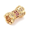 Brass Micro Pave Clear Cubic Zirconia With Real 18K Gold Plated KK-S394-04-2