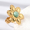 304 Stainless Steel Cuff Open Rings for Women GG-CBA7994-02G-12-3