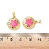 Brass Enamel Pendants KK-I371-30G-02-3