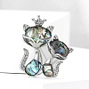 Alloy Rhinestone Brooch for Backpack Clothes PW-WG6BE19-01-2