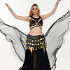 Alloy Coin Tassel Cloth Chain Belts for Dancer DIY-WH0888-880B-5