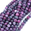 Natural Dyed Jade Beads Strands G-F601-A05-1