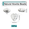 SUNNYCLUE Natural Howlite Beads Strands G-SC0002-09A-2