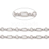 Tarnish Resistant 304 Stainless Steel Ring and Oval Link Chains X-CHS-E023-04P-2