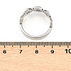 304 Stainless Steel Micro Pave Cubic Zirconia Finger Rings for Women RJEW-K315-03P-5