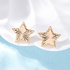 Brass Stud Earrings EJEW-D288-09G-4