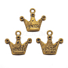 Tibetan Style Pendant Rhinestone Settings TIBEP-A0368YKG-AG-FF-2