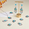 10pcs Turquoise+alloy pendant Vintage alloy earring head diy handmade material(5 styles) JX575A-5