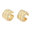 Brass Micro Pave Clear Cubic Zirconia Cuff Earring for Women EJEW-S225-19G-04-1