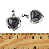 Natural Amethyst Pendants G-C114-03P-24-3
