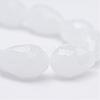 Teardrop Faceted Imitation Jade Glass Beads Strands GLAA-Q052-A05-4