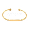 Ion Plating(IP) 304 Stainless Steel Cuff Bangles BJEW-P331-03G-2