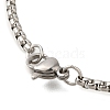 304 Stainless Steel Box Chain Hollow Cute Cat Pendant Necklaces NJEW-S003-09P-4