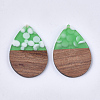 Resin & Walnut Wood Pendants RESI-S358-80-2