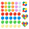 54Pcs 12 Style Food Grade Eco-Friendly Silicone Beads SIL-TA0001-66-2