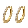 Rack Plating Brass Micro Pave Cubic Zirconia Hoop Earrings EJEW-H143-15G-4